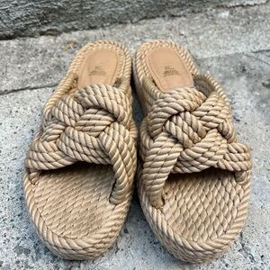 Knotted H&M sandals size 8